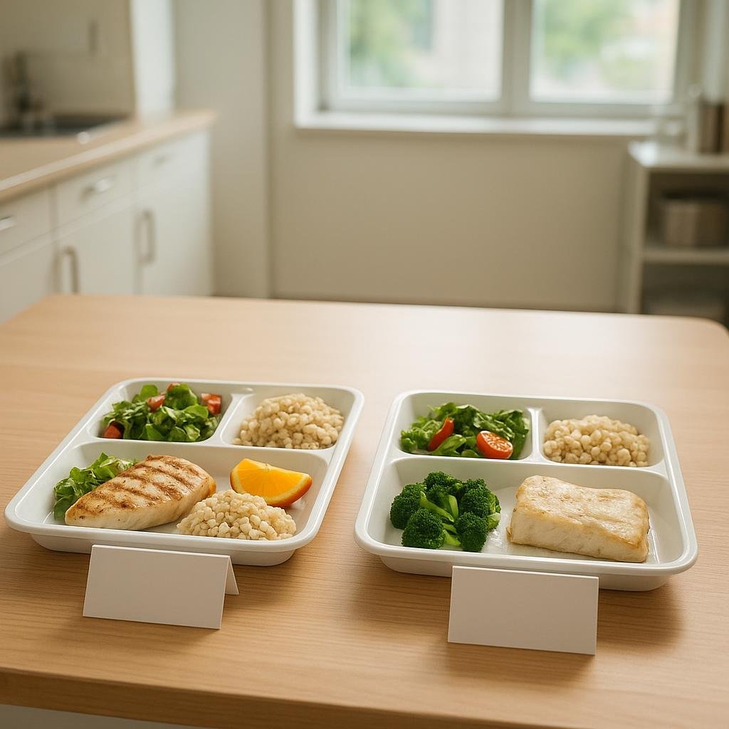 Clinical study meals in a controlled kitchen