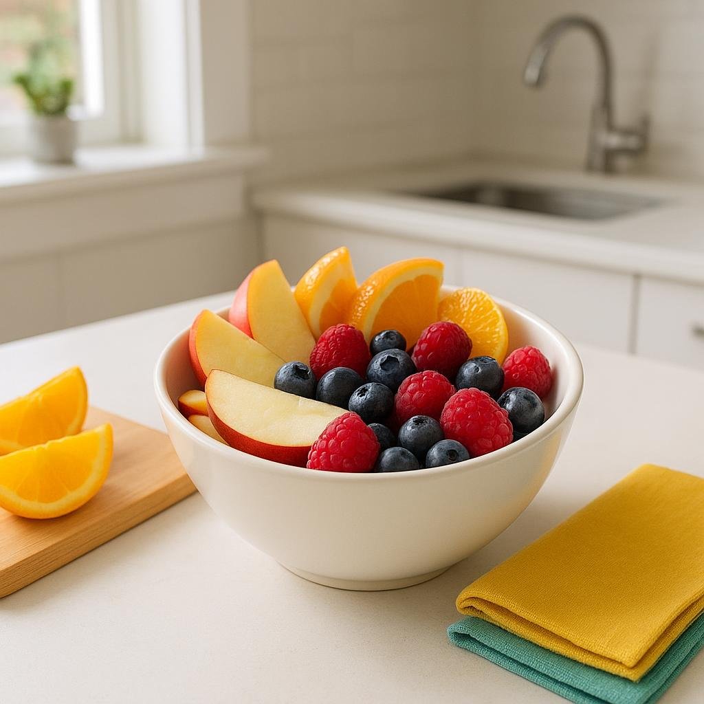 Fresh fruit bowl for kids' snacks Fresh fruit bowl for kids' snacks