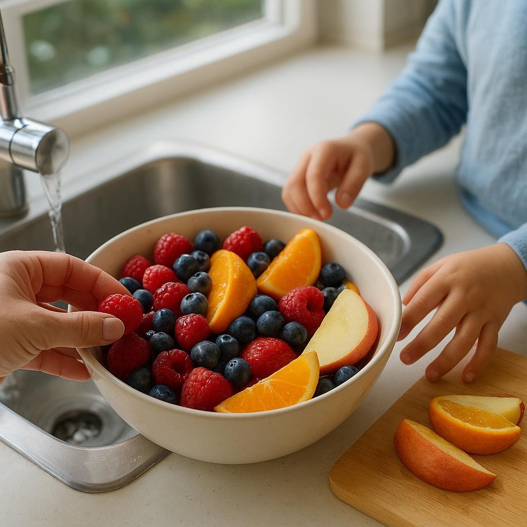 Fresh fruit for kids' healthy snacks Fresh fruit for kids' healthy snacks