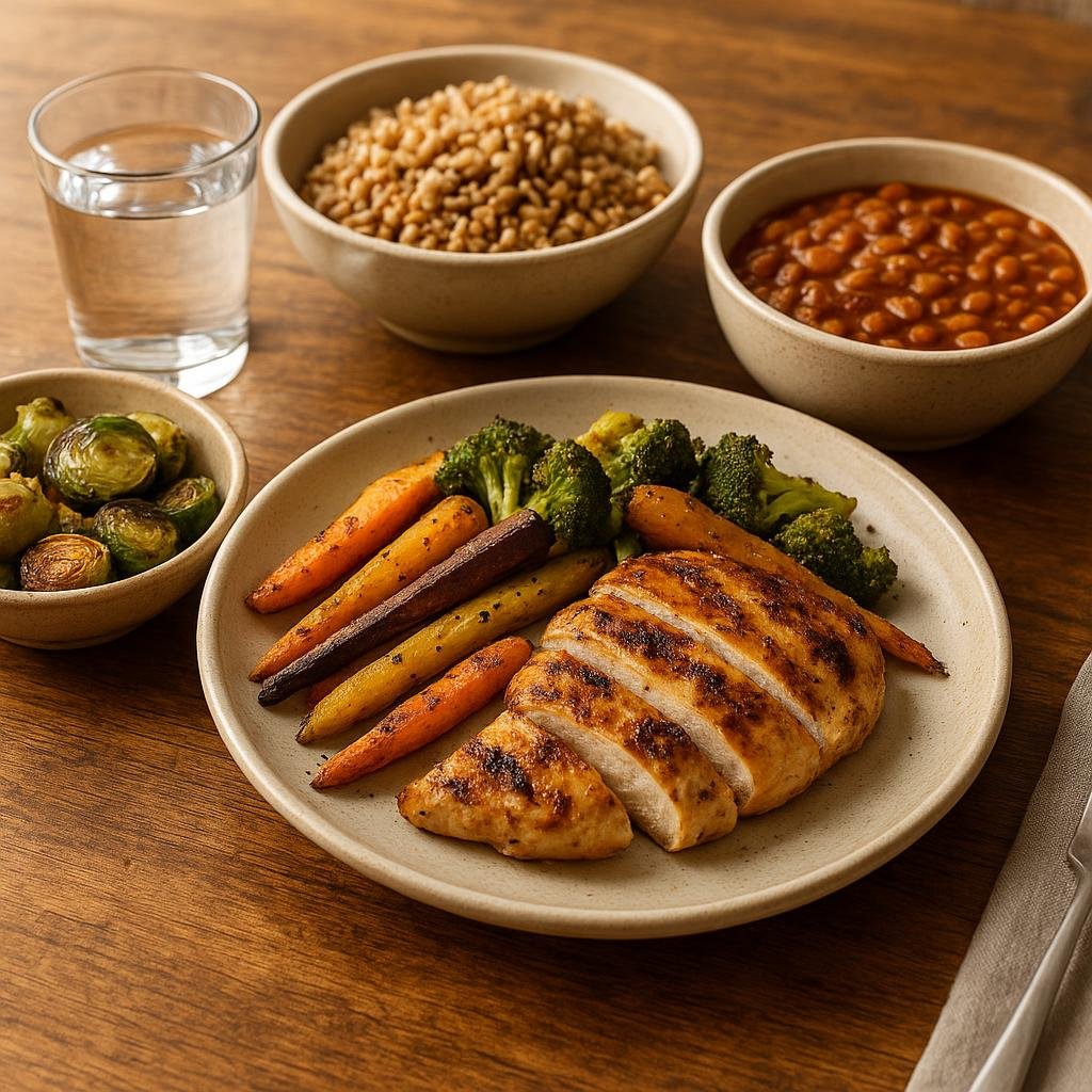 Home-cooked meal with more nutrition per calorie