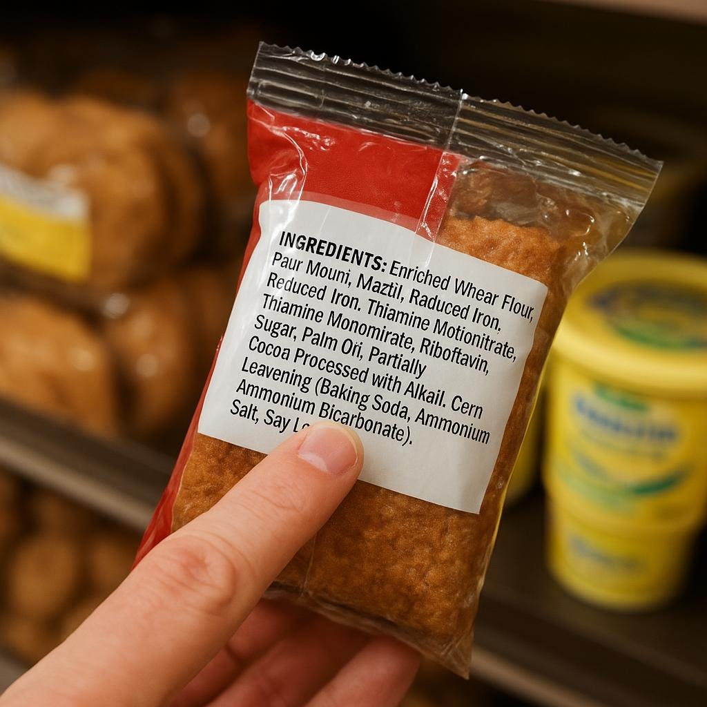 Nutrition label showing trans fat ingredients Nutrition label showing trans fat ingredients