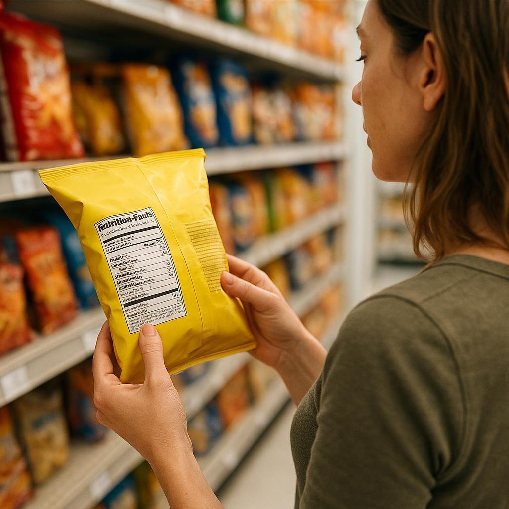 Grocery label showing 0 g trans fat Grocery label showing 0 g trans fat